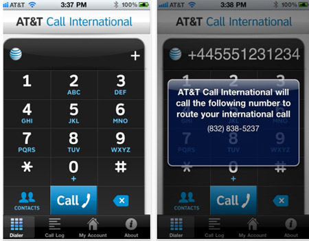 AT&T Call International VoIP App